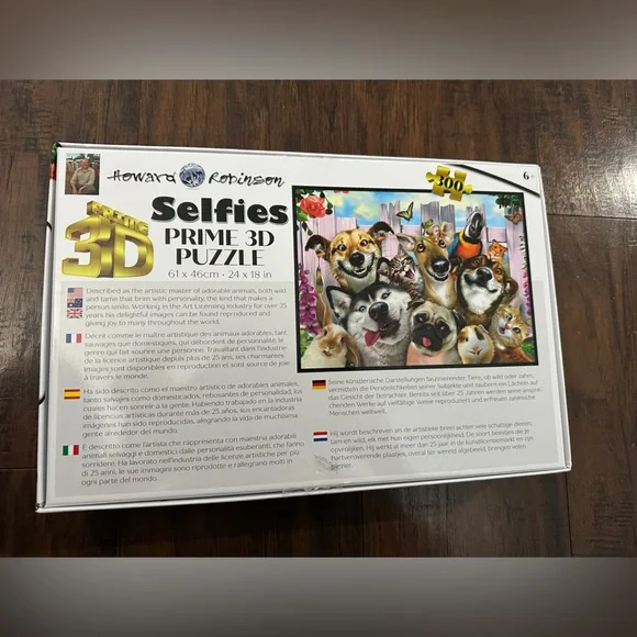 Selina Fenech Selfies 3D Prime Puzzle 300 Pieces 24x18 Animals‎ - Picture 3 of 3